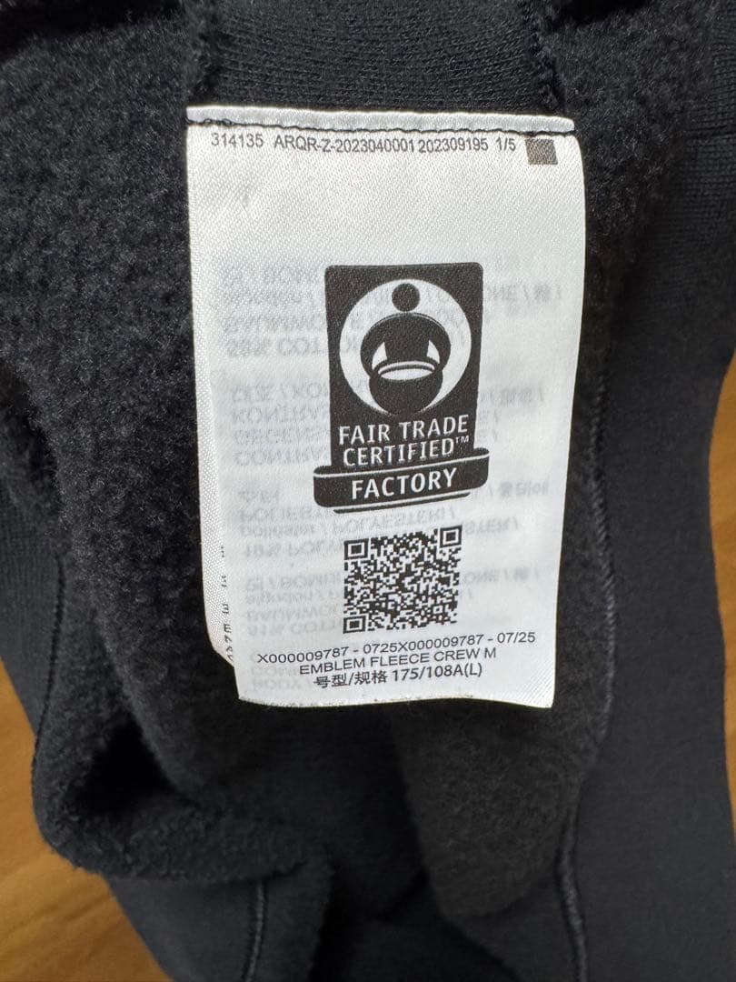 ARC'TERYX エンブレムフリースクルー　L