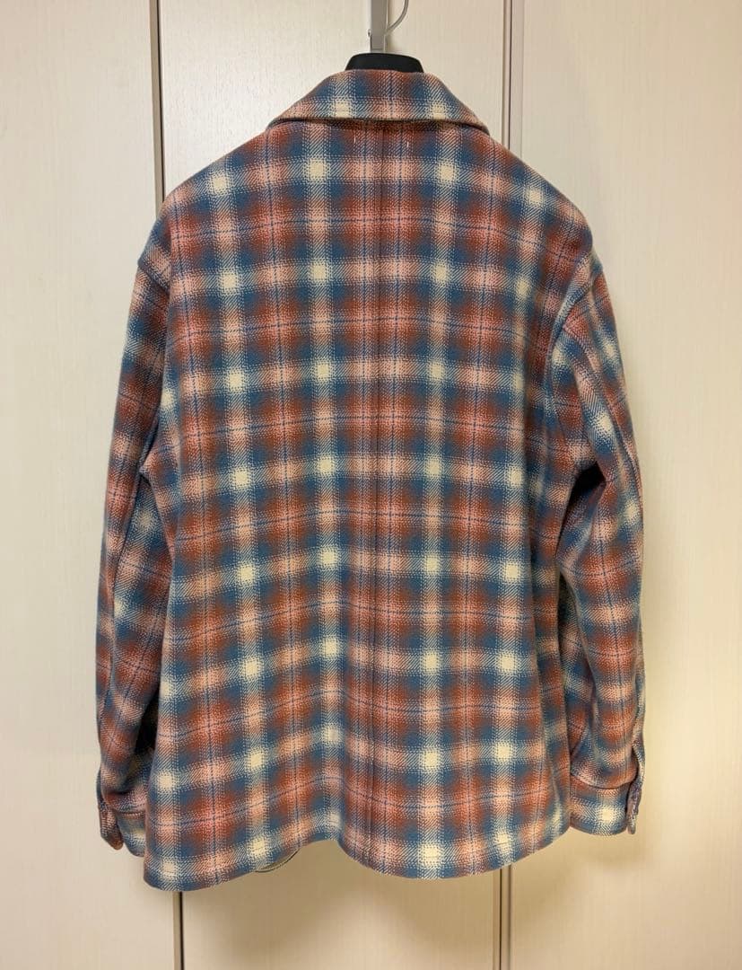 トップス cantate ombre check shirts OLD ROSE 46