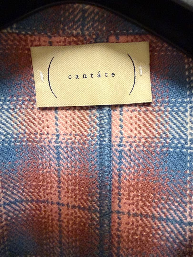 トップス cantate ombre check shirts OLD ROSE 46