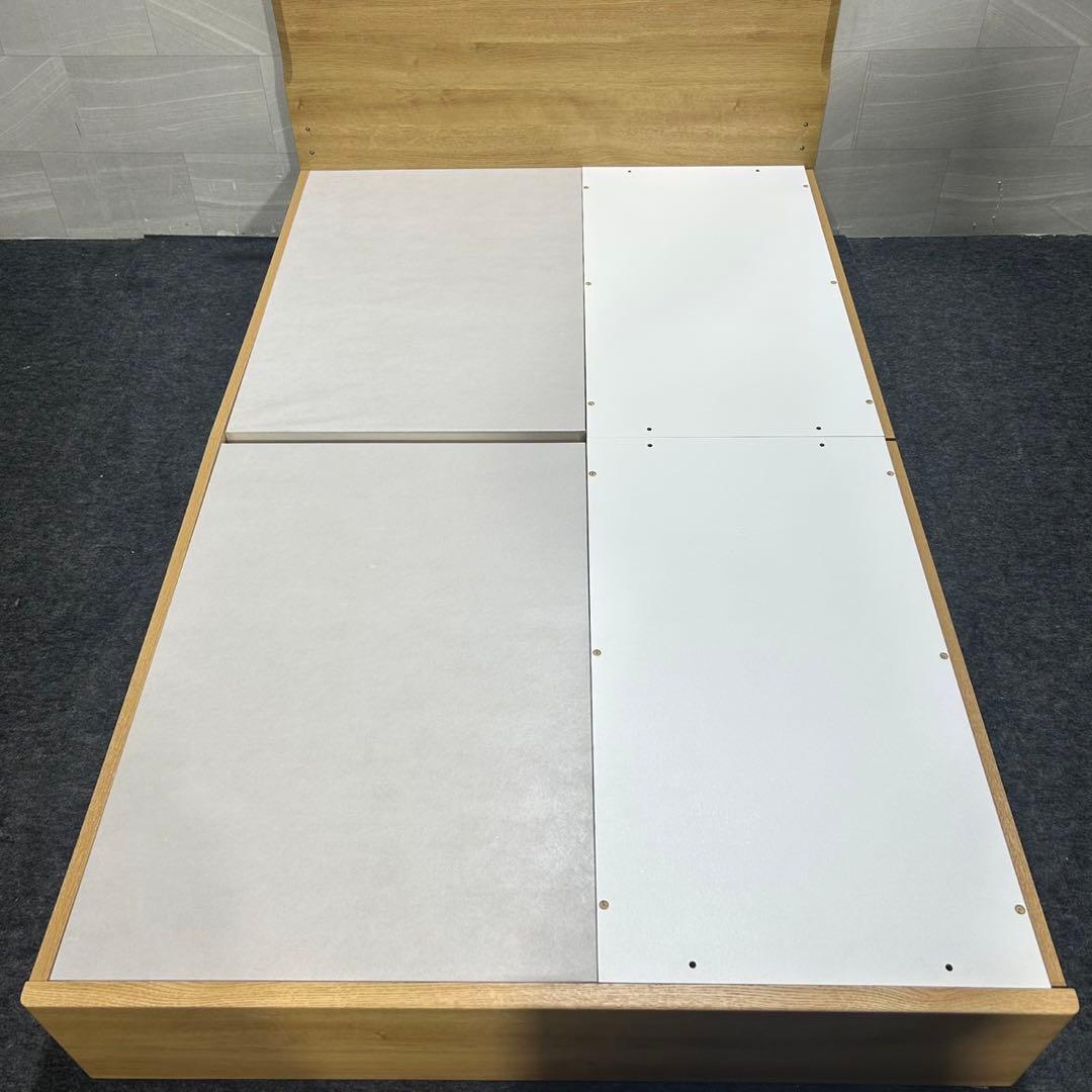 ニトリ ベッドフレーム セミダブル 収納付き メリッサ3 シンプル d3995