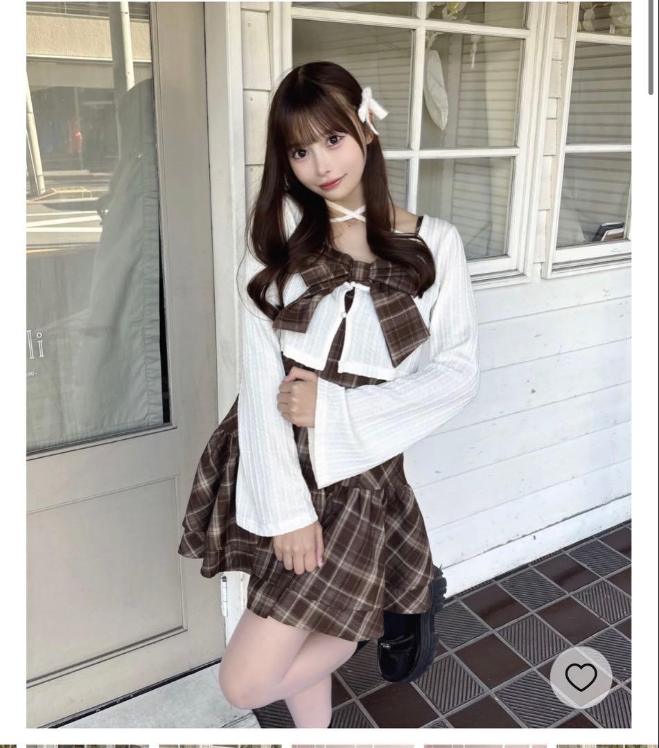 リボンアンサンブルワンピース　one way