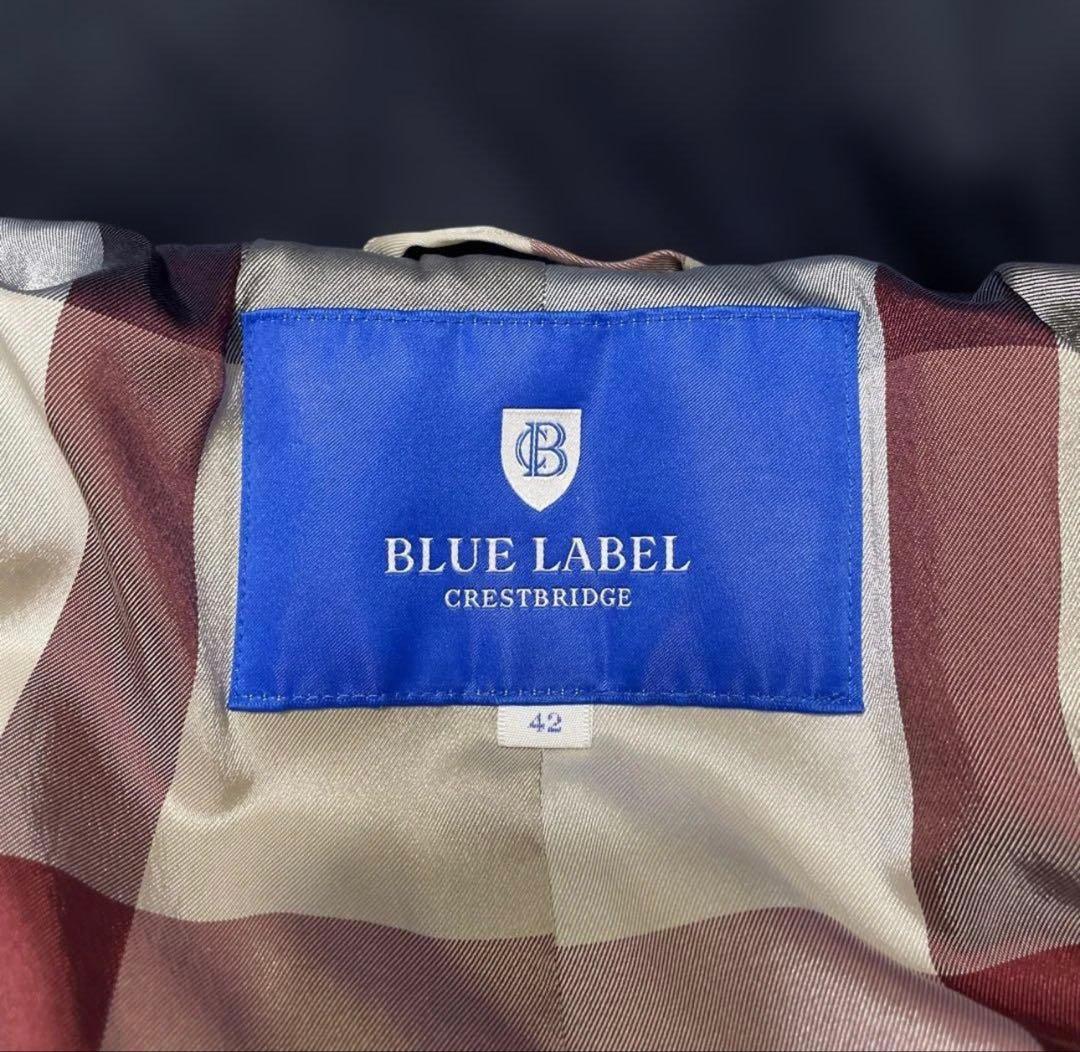 23年ブルーレーベルクレストブリッジハイマルチピーチタフタロングダウンコート42