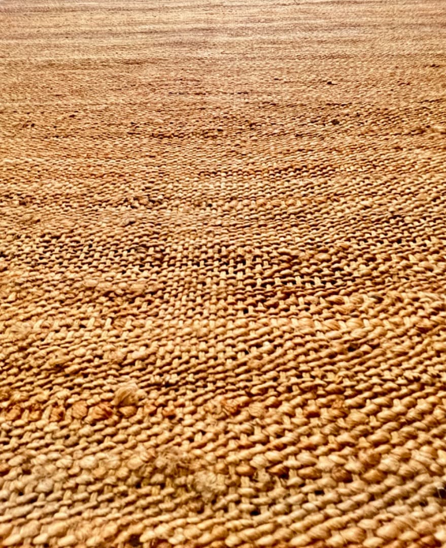 ZARA 編み込みジュートラグ