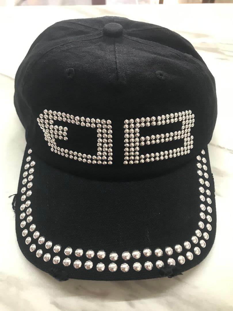 未使用 BEEDEN BD STUDS DAMAGE CAP BLACK 02