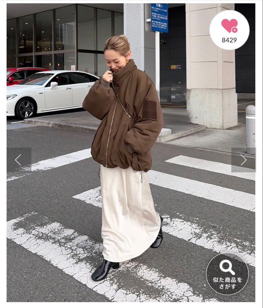 【新品タグ付き】PON企画中綿スタンドカラージャケット　チャオパニックティピー