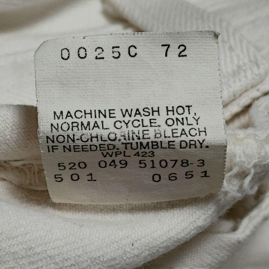 USA製 LEVI’S 501 生成 ホワイト 白系 W33 80s 90s