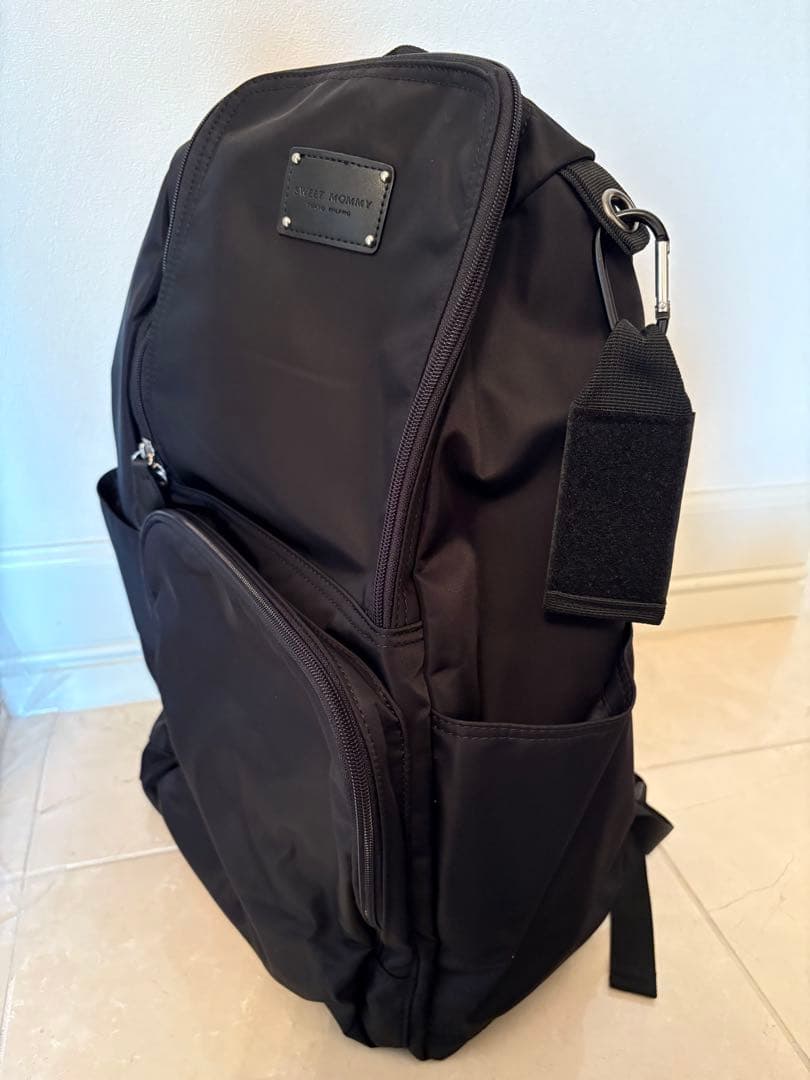 ゆかり【ブラック】23L マザーズバッグ　サコッシュ付き