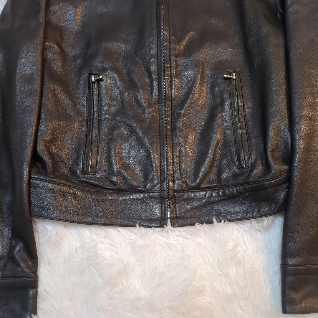 【極美品】アニエスベー ラムレザージャケット ビンテージ シングルライダース