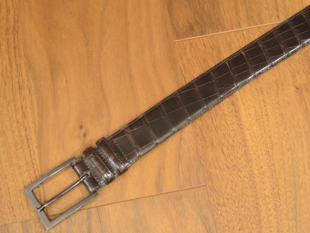 美品　4万円　CESARE PACIOTTI　最高位　リアルクロコレザー　90㎝