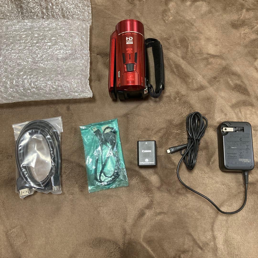 キャノン　ビデオカメラ　iVIS HF M52 レッド　美品