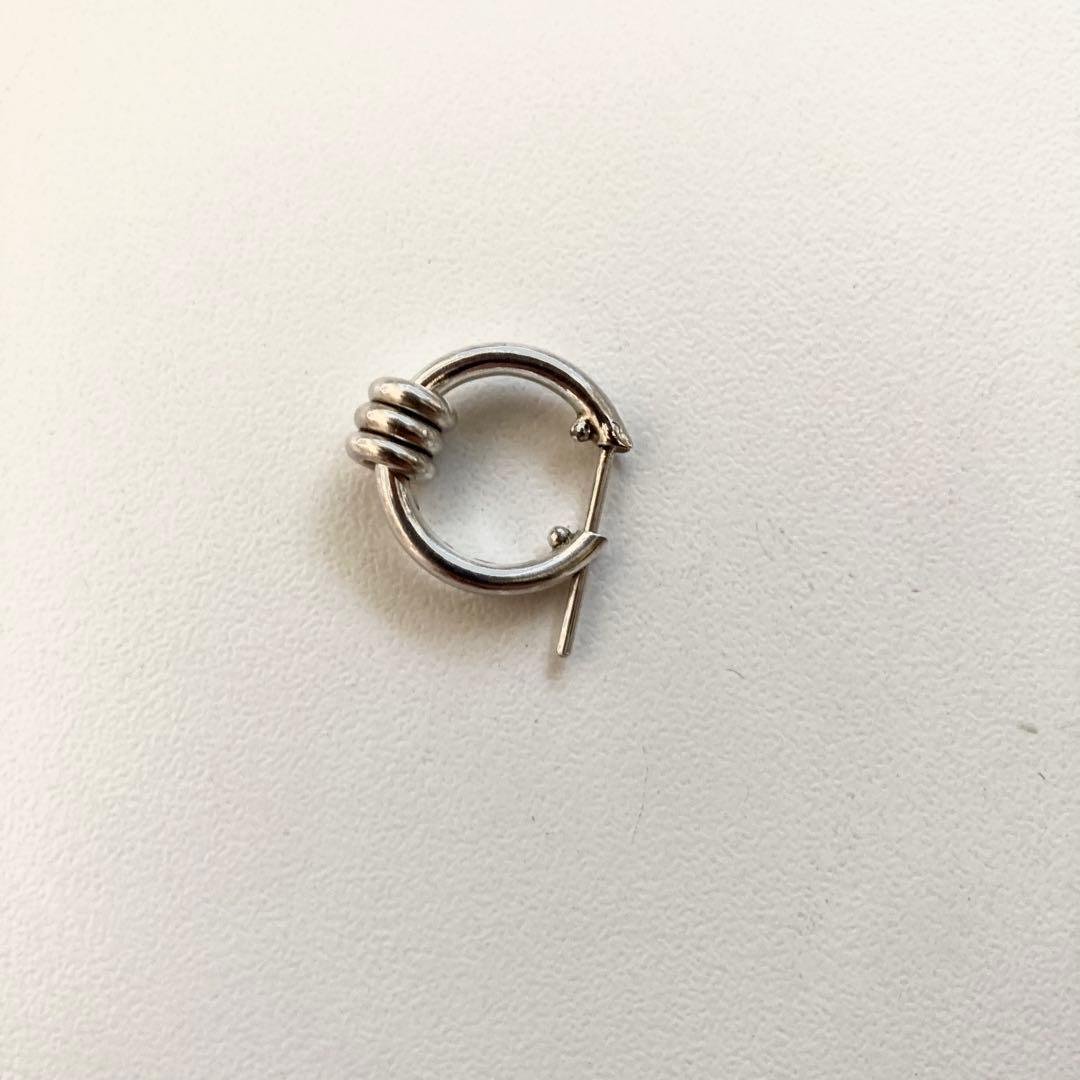 片耳ノーブランド　シルバー925 16mm ヤマト着用　登坂着スピネリ　ピアス