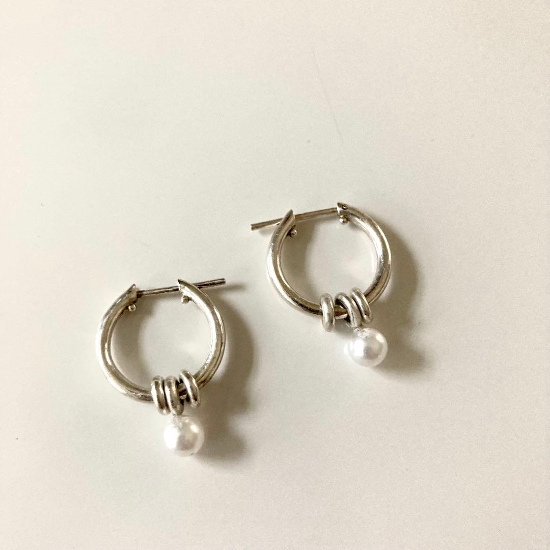 片耳ノーブランド　シルバー925 16mm ヤマト着用　登坂着スピネリ　ピアス