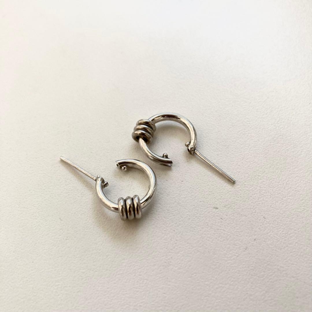 片耳ノーブランド　シルバー925 16mm ヤマト着用　登坂着スピネリ　ピアス