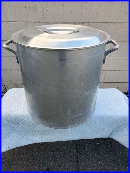 アルミ製 業務用寸胴鍋 未使用蓋付き 幅50 高さ48ｃｍ