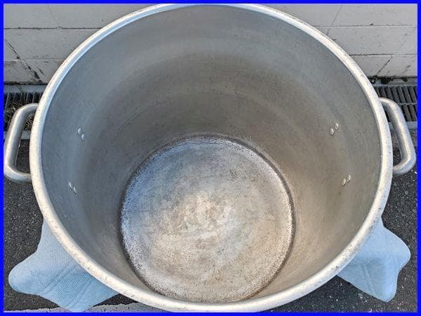 アルミ製 業務用寸胴鍋 未使用蓋付き 幅50 高さ48ｃｍ