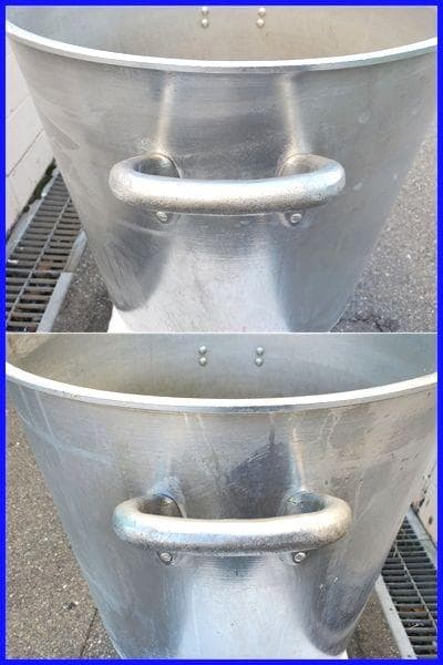 アルミ製 業務用寸胴鍋 未使用蓋付き 幅50 高さ48ｃｍ