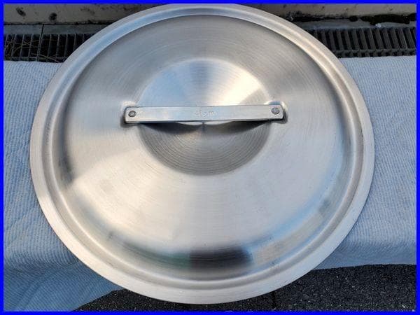 アルミ製 業務用寸胴鍋 未使用蓋付き 幅50 高さ48ｃｍ