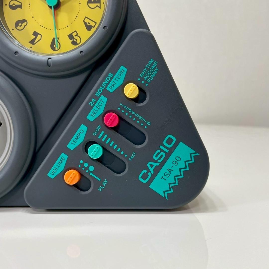 90's デッドストック CASIO カシオ 目覚まし時計 置き時計 未使用