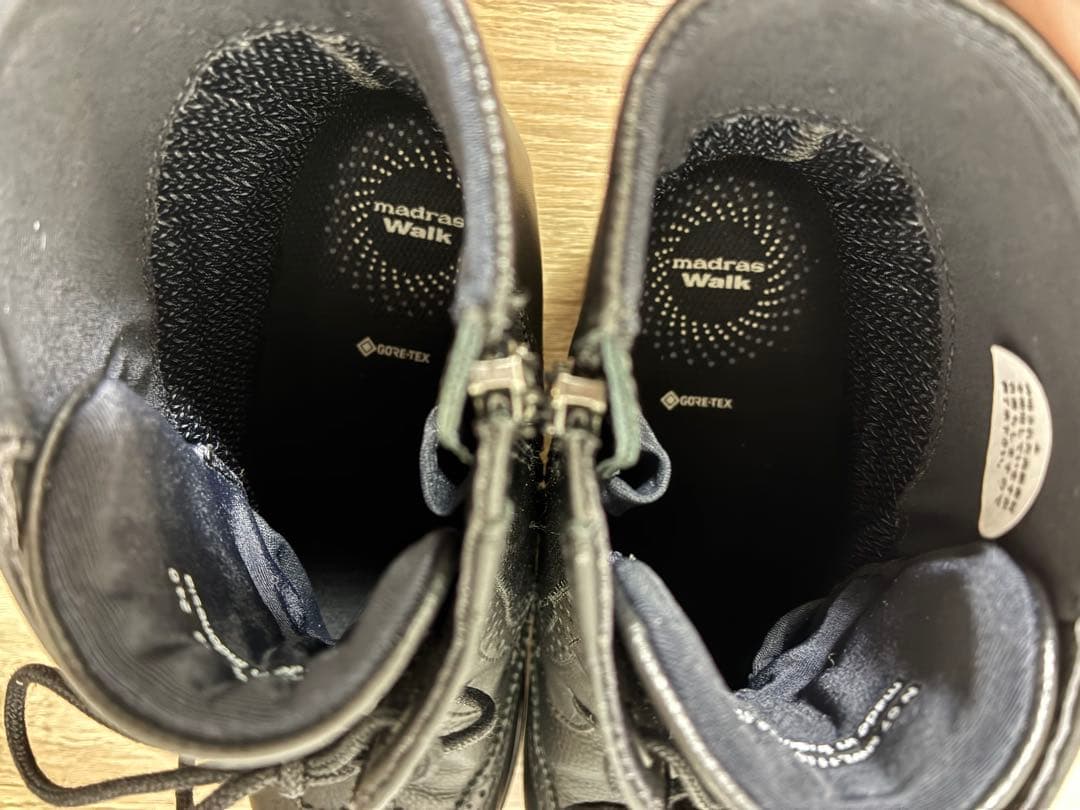【madras Walk】極美品ゴアテックス サイドジップ レースアップ ブーツ