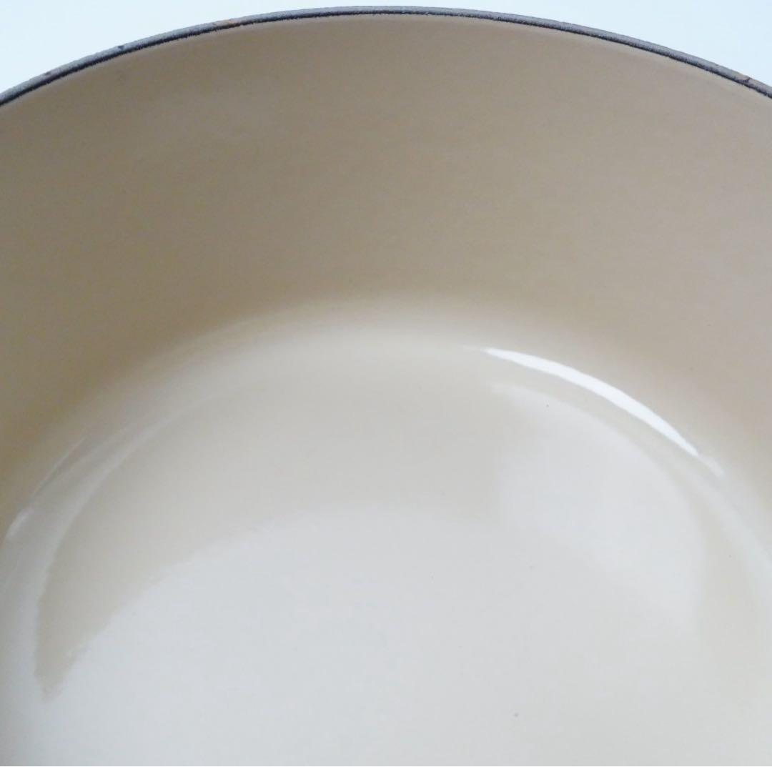 【極美品】LE CREUSET　ココット ロンド オレンジ22cm