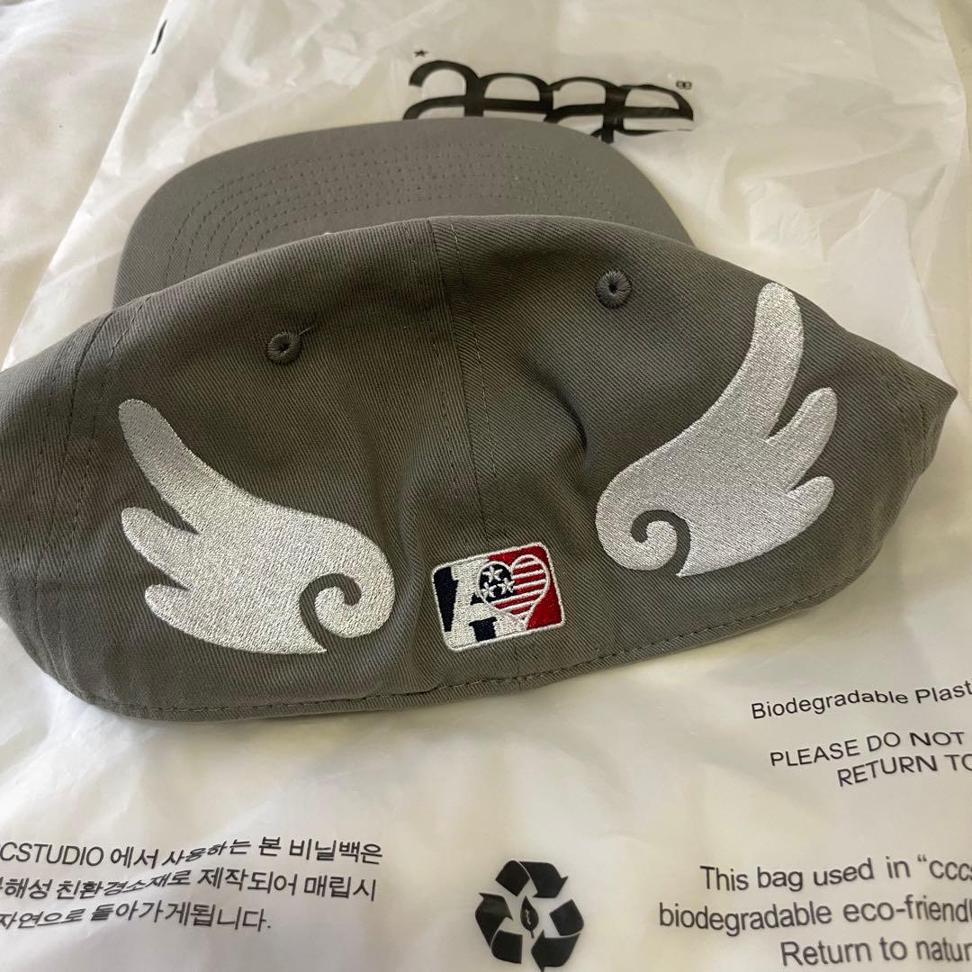 帽子 AEAE SYMBOL ANGEL WING CAP (GLAY)