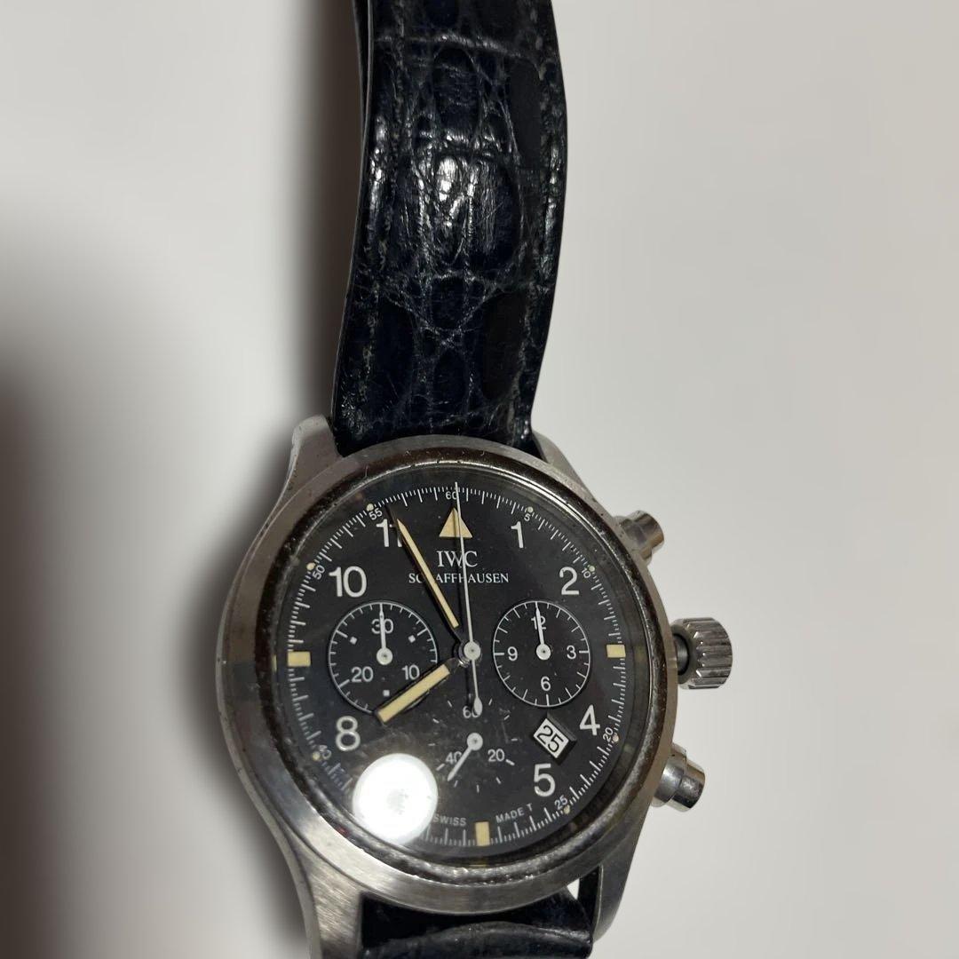 IWC クロノグラフ ブラック文字盤