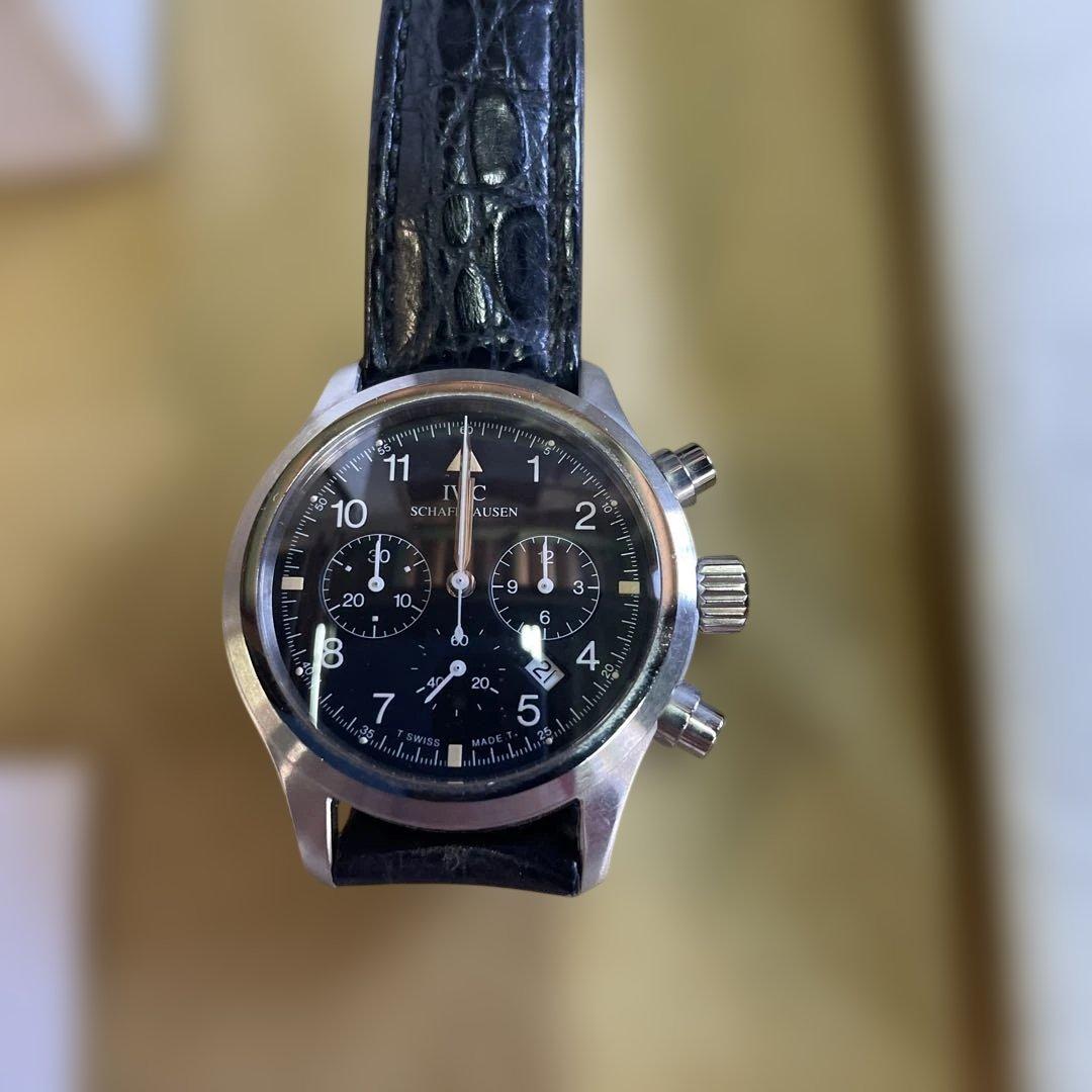 IWC クロノグラフ ブラック文字盤