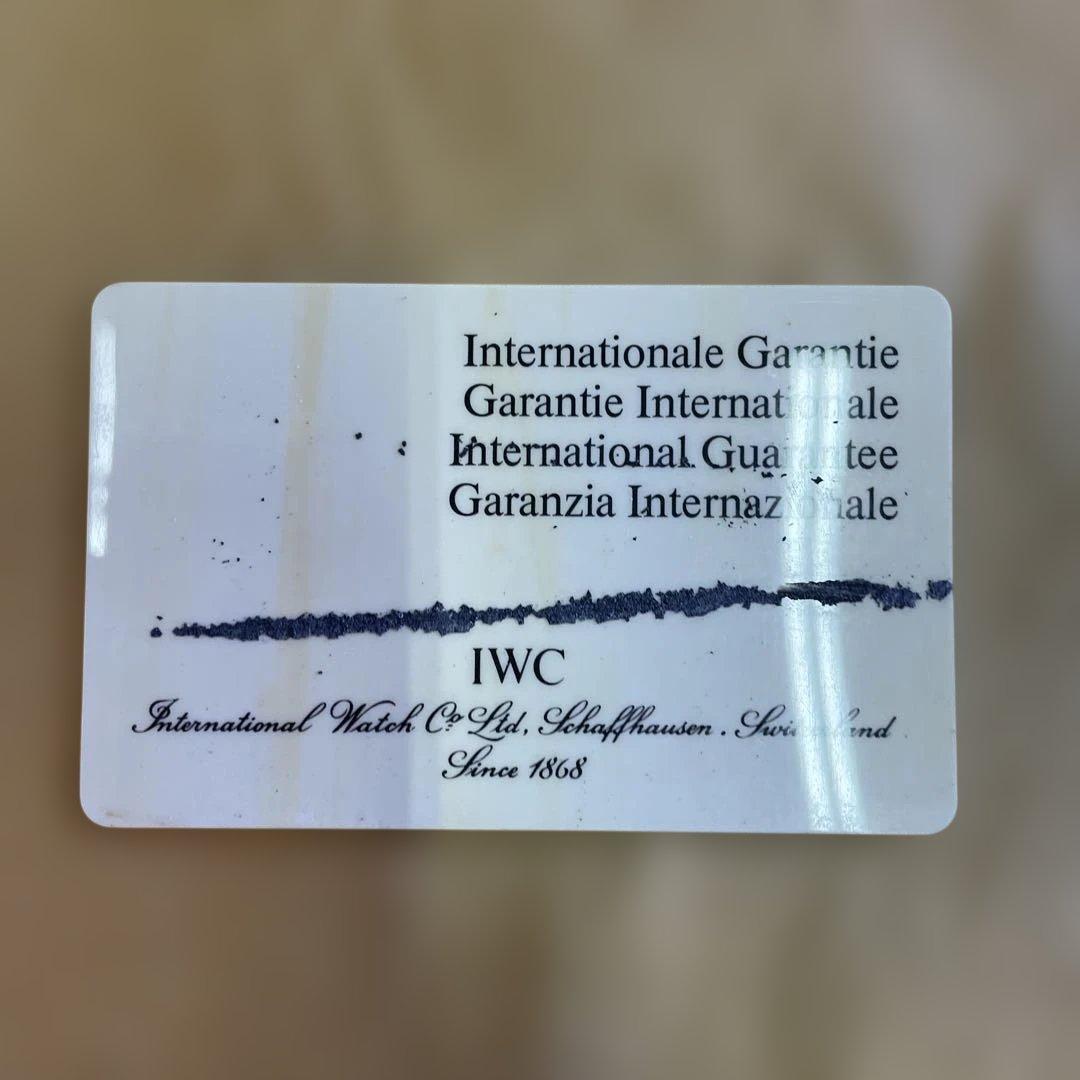 IWC クロノグラフ ブラック文字盤