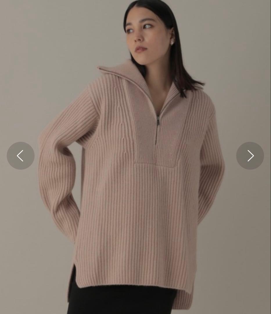 【売り切りたいため値段交渉可】chaos フランムースカシミヤ畦ZIPニット