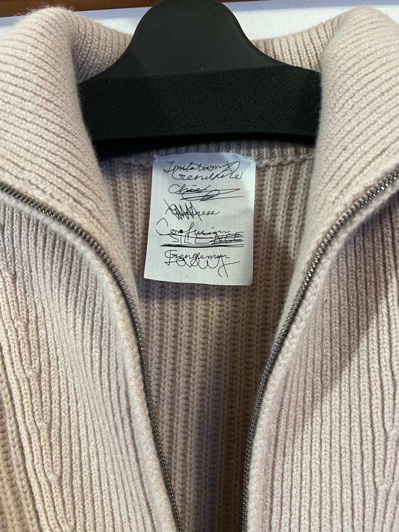 【売り切りたいため値段交渉可】chaos フランムースカシミヤ畦ZIPニット