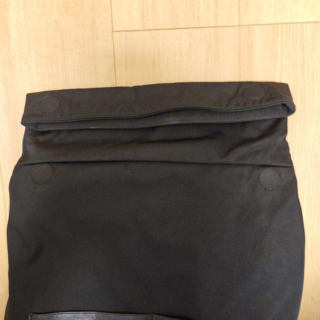 アニエスベー　ブラックロールトップリュック