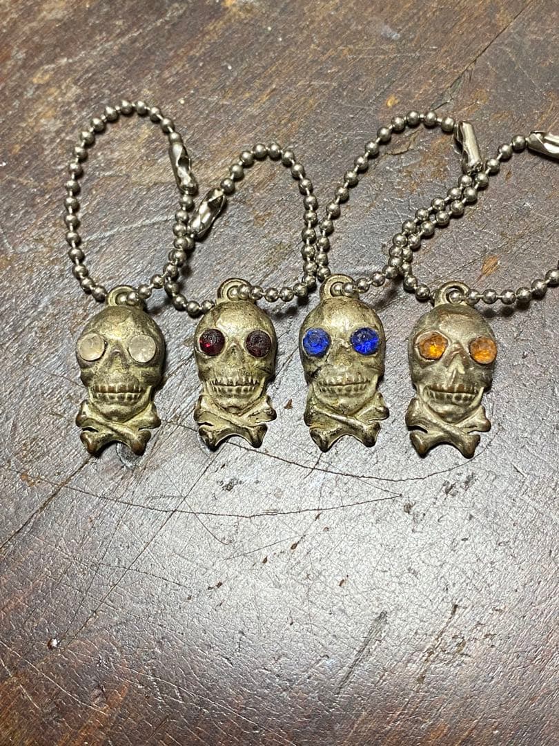 40s'50s'ビンテージ スカルキーホルダー セット 古着バイカーロカビリー