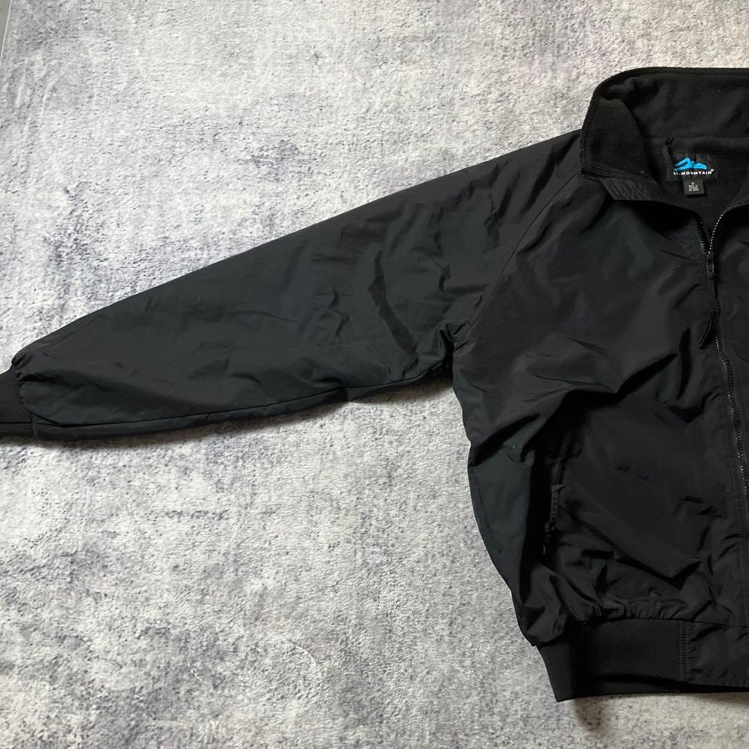 00sTRIMOUNTAIN企業ロゴウォームアップジャケットナイロンブラック黒M