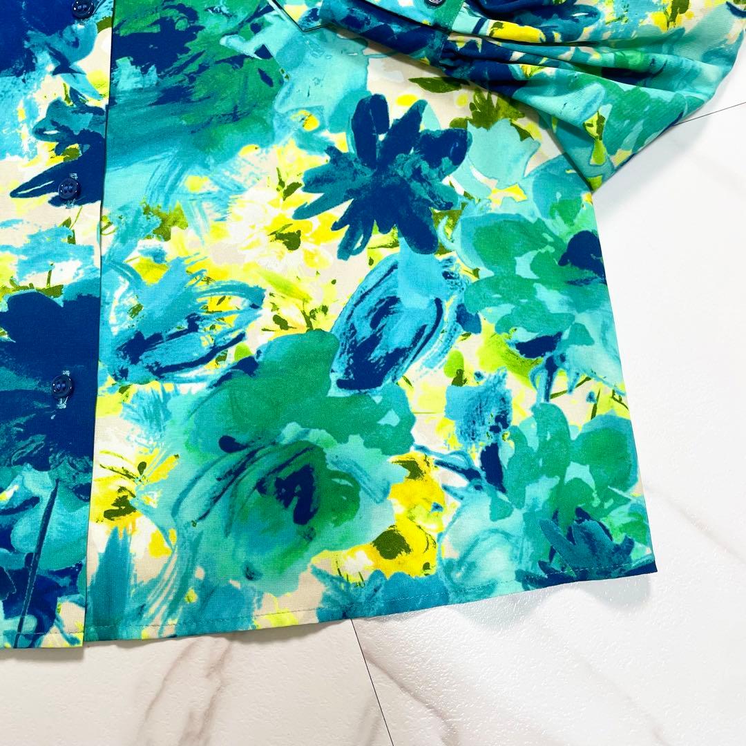 近年✨ANAYI アナイ デジタルフラワープリントボウタイブラウス 総柄