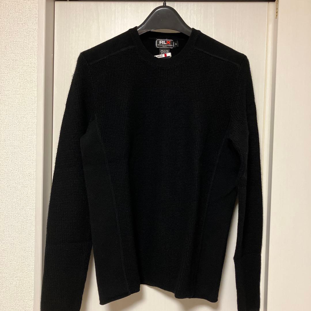 ラルフローレン RLX 黒 カシミアクルーネックニット S