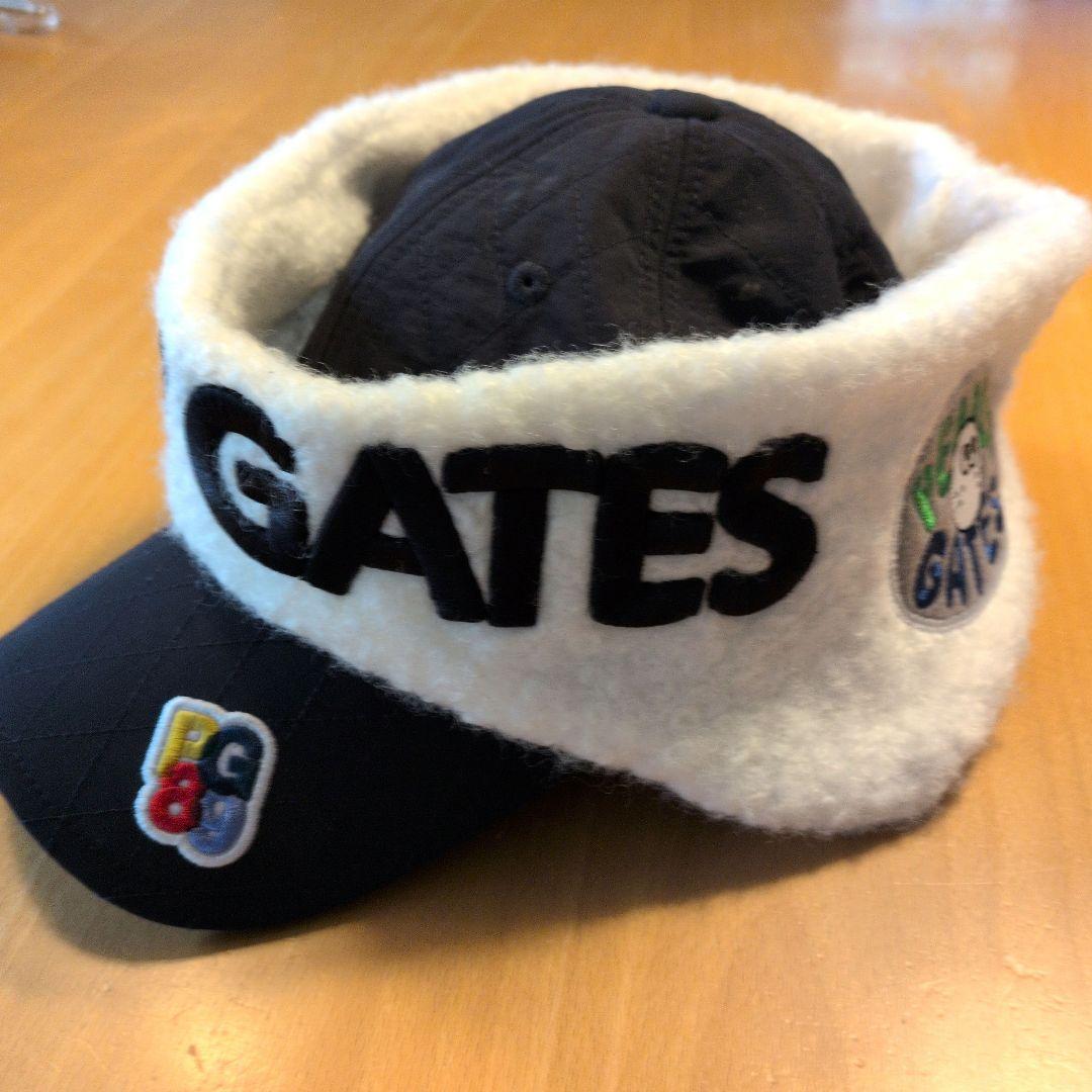 パーリーゲイツ　キルティング2way キャップ（unisex）ネイビー×ホワイト