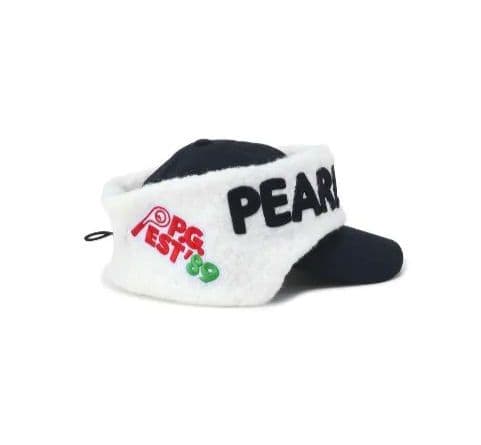 パーリーゲイツ　キルティング2way キャップ（unisex）ネイビー×ホワイト