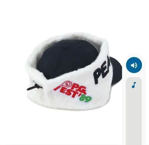 パーリーゲイツ　キルティング2way キャップ（unisex）ネイビー×ホワイト