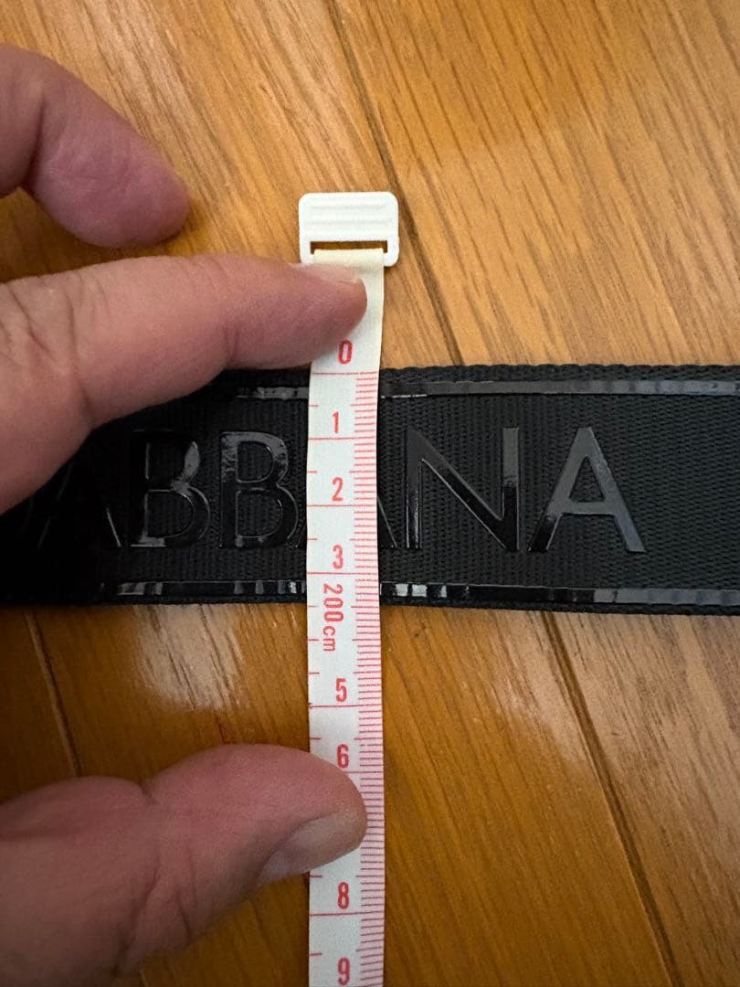 DOLCE&GABBANA ロゴ入り ブラックベルト 90CM