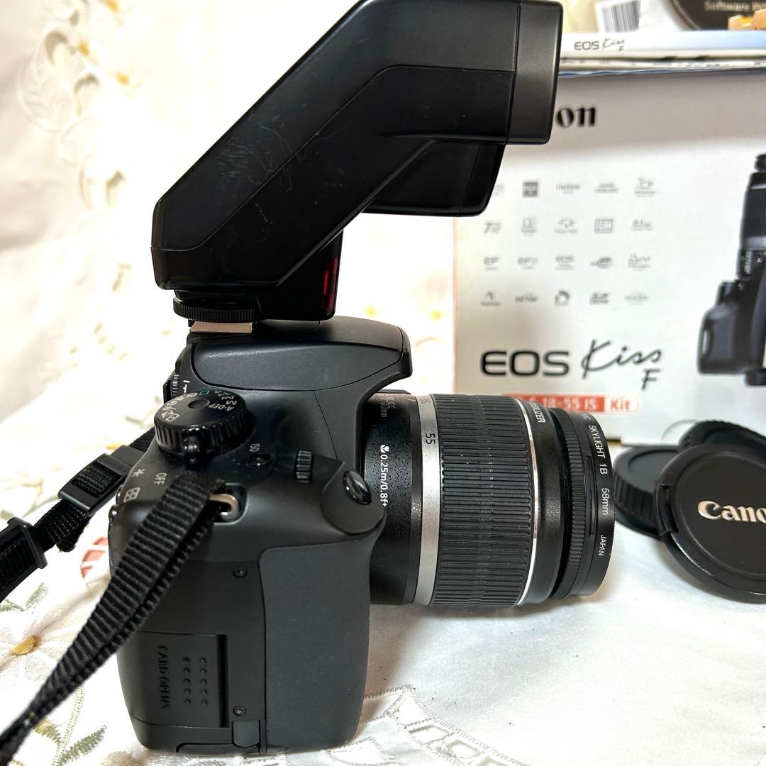 最終処分‼️美品Canon EOS KISS F 純正ストロボ付 デジタルカメラ