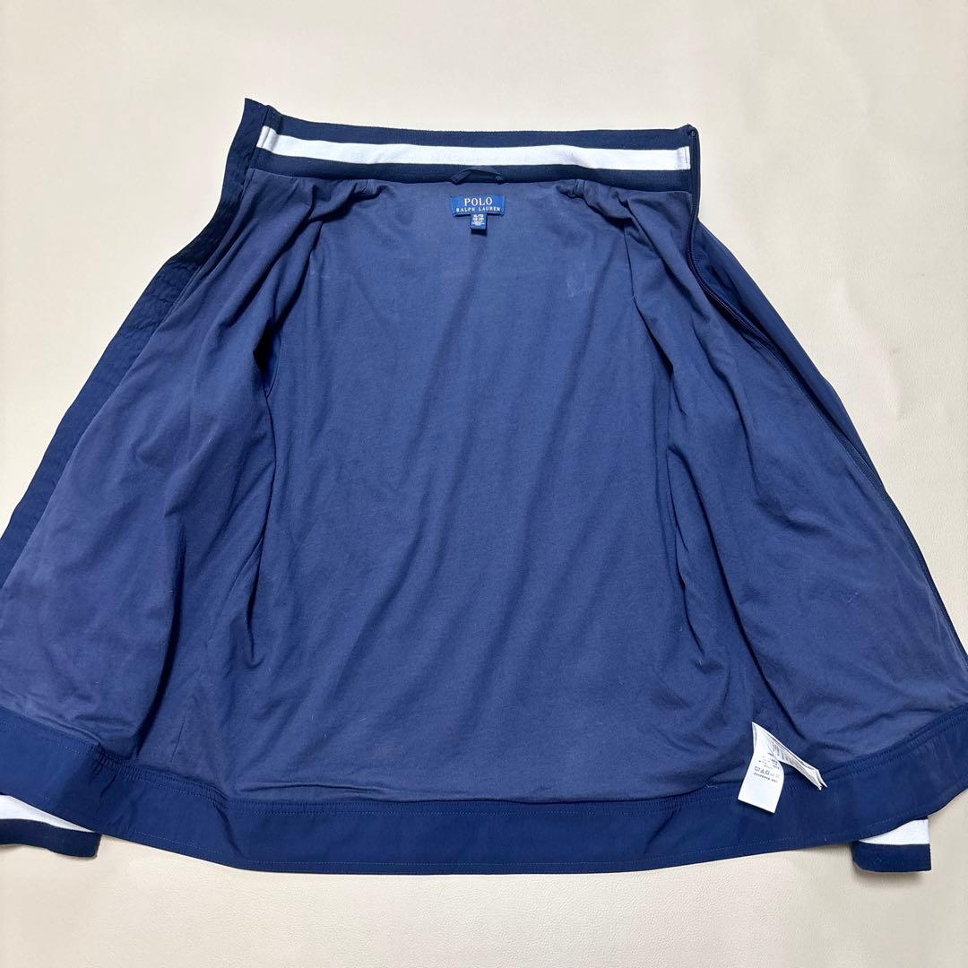 【美品】ポロラルフローレン スイングトップ ジップ ブルゾン ジャケット 青 S