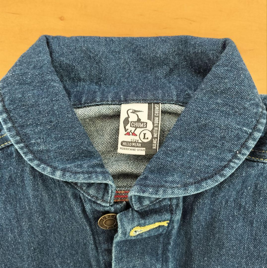 CHUMS チャムス メンズ L 濃紺 デニム オールインワン つなぎ