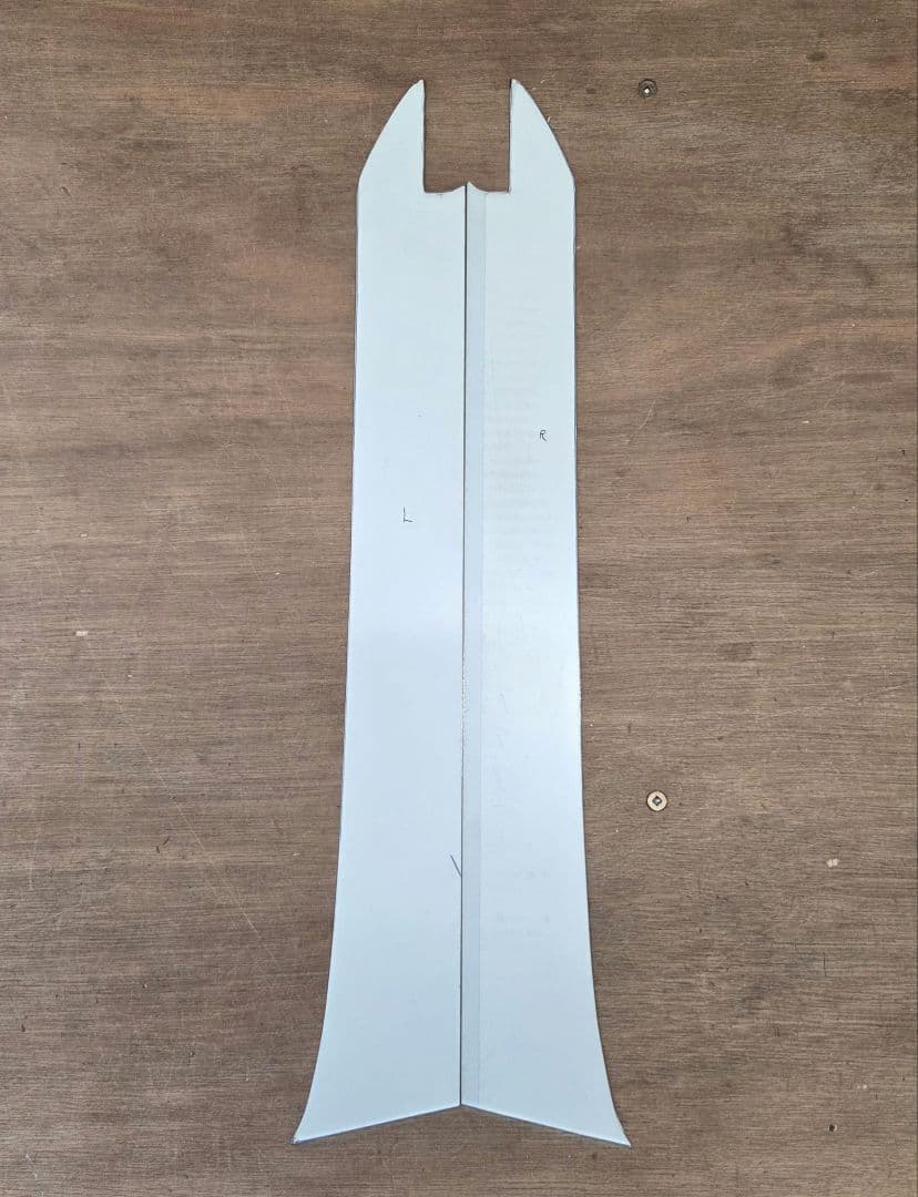 17スーパーグレート等　純正バイザー用　Bピラー鏡面ステンレス　アレンジ