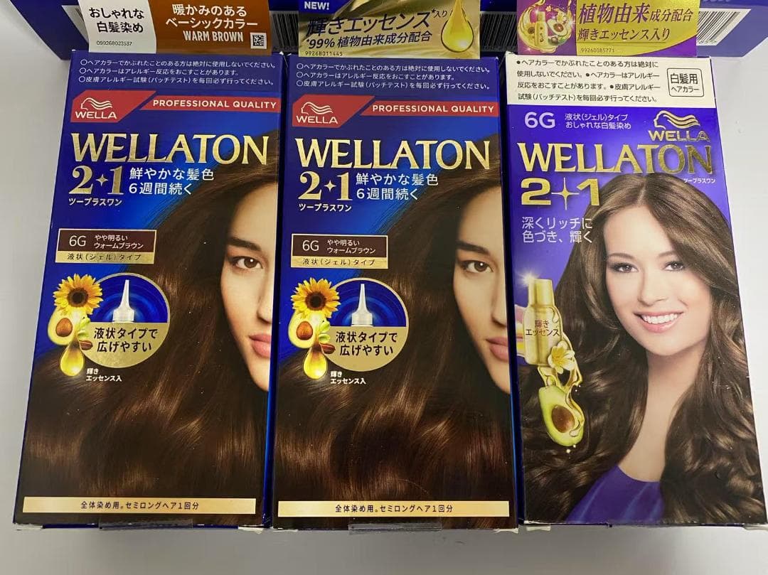在庫限り7個セット Wella ウエラトーン 2+1 白髪染め 液状タイプ 6G
