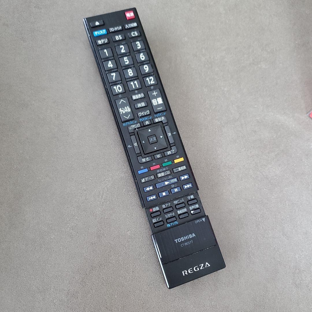 TOSHIBA 液晶テレビ REGZA　リモコン付き