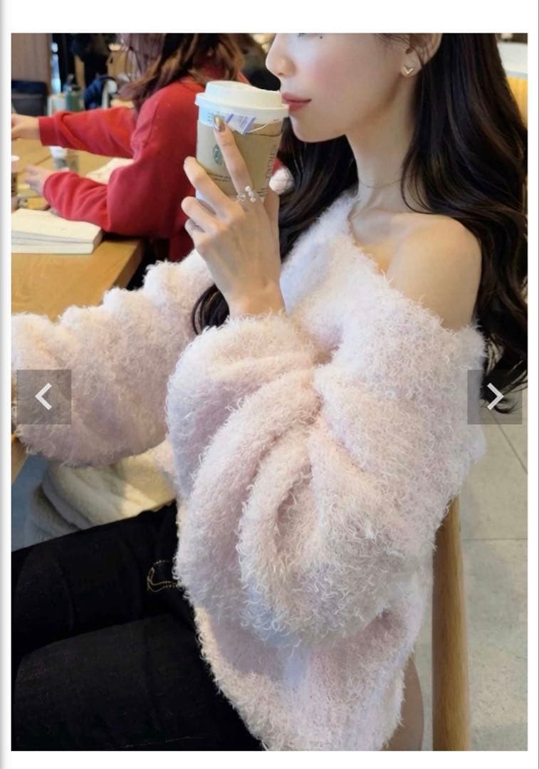 ACYM ミルキーカラーボリュームニット