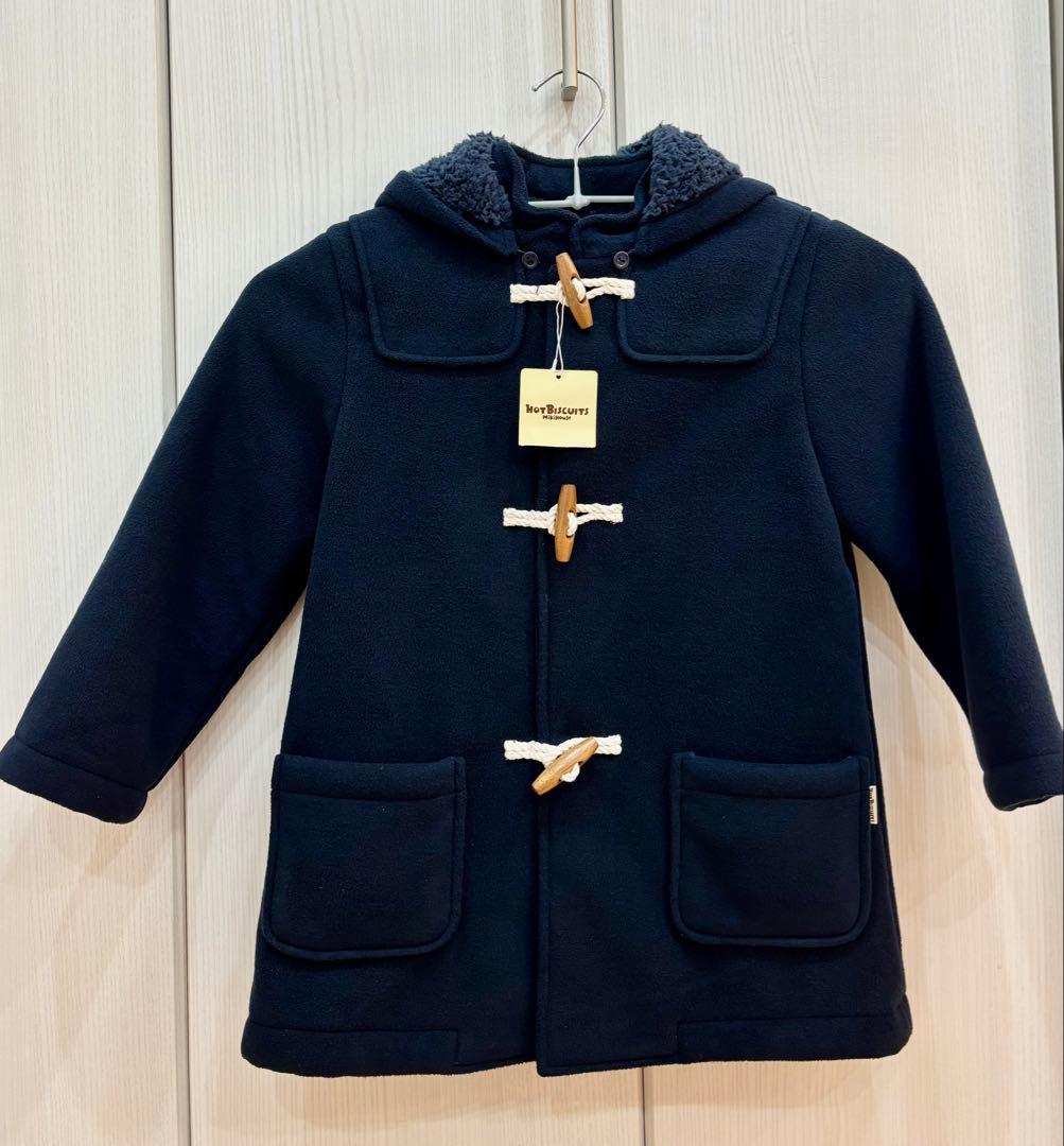 ☆新品☆HOT BISCUITS ネイビーコート 120cm