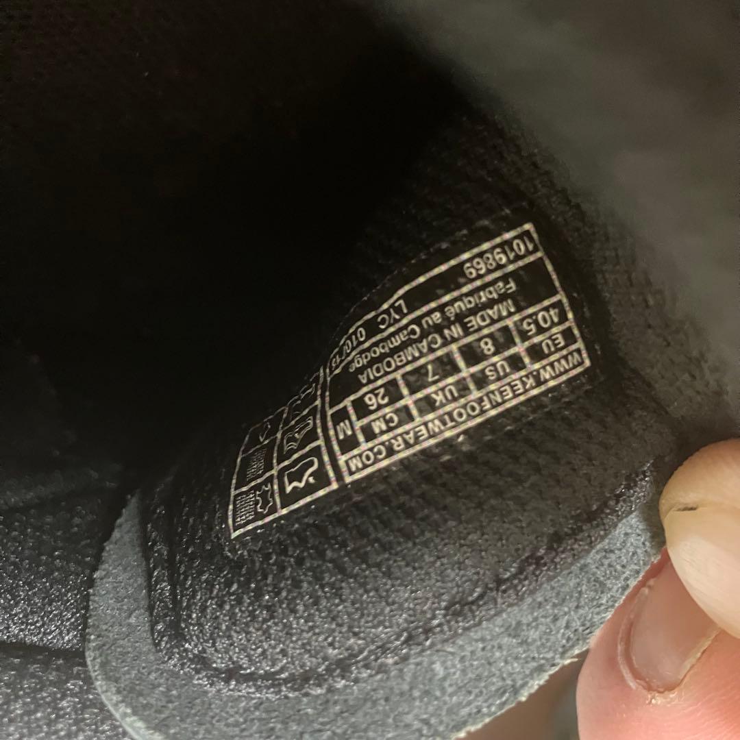 ★美品★KEENキーン ジャスパー ロックスSP オールブラック 26㎝ レザー