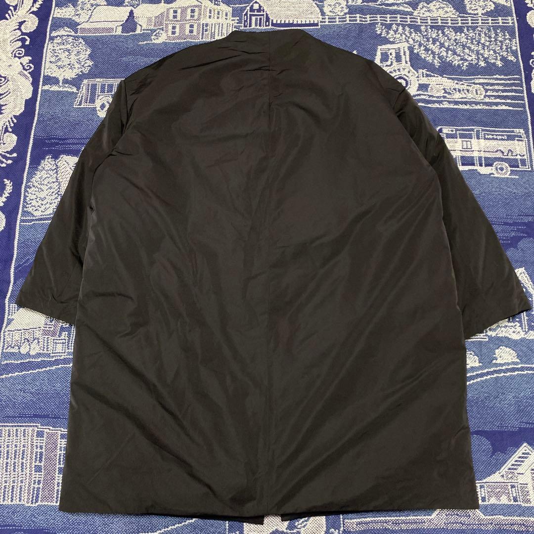 LE GLAZIK ルグラジック ノーカラー ダウンコート 36 ブラック の