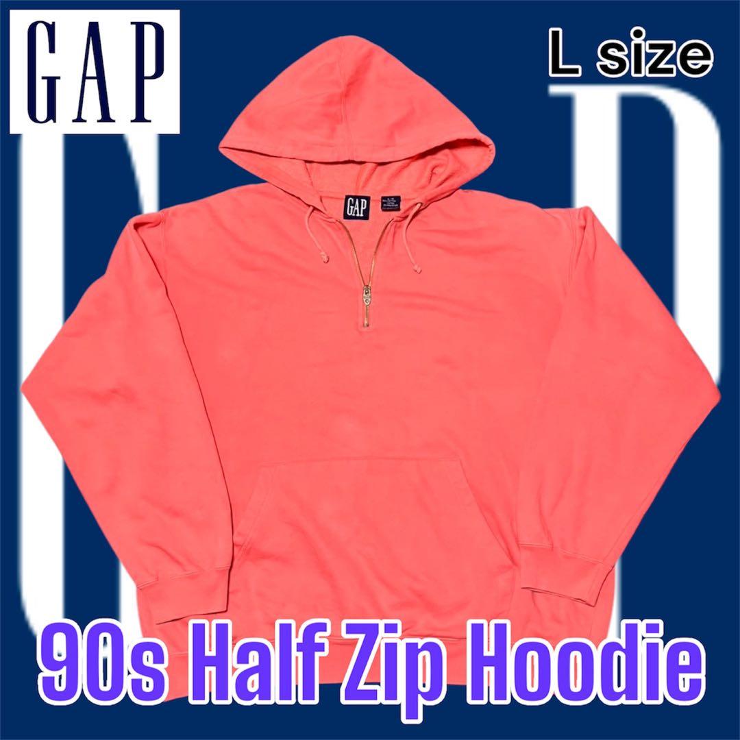 OLD GAP オールドギャップ 90s ハーフジップ スウェット パーカー L